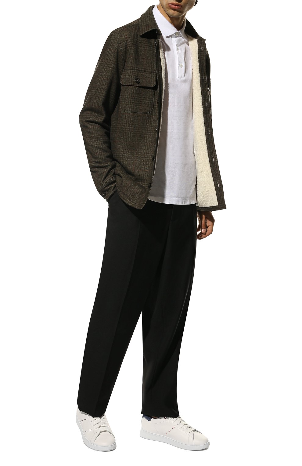 Кожаные кеды KITON, арт. USSN001X0716A, фото 2