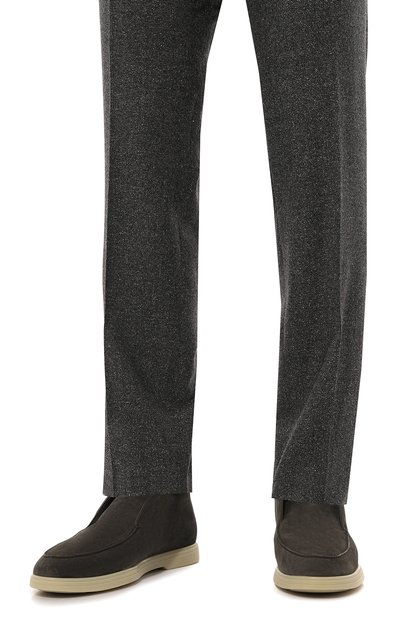 Замшевые ботинки STEFANO RICCI хаки цвета по цене 106500 руб., арт. UC62_G4162/SD, фото 3 Замшевые ботинки STEFANO RICCI, арт. UC62_G4162/SD, фото 3