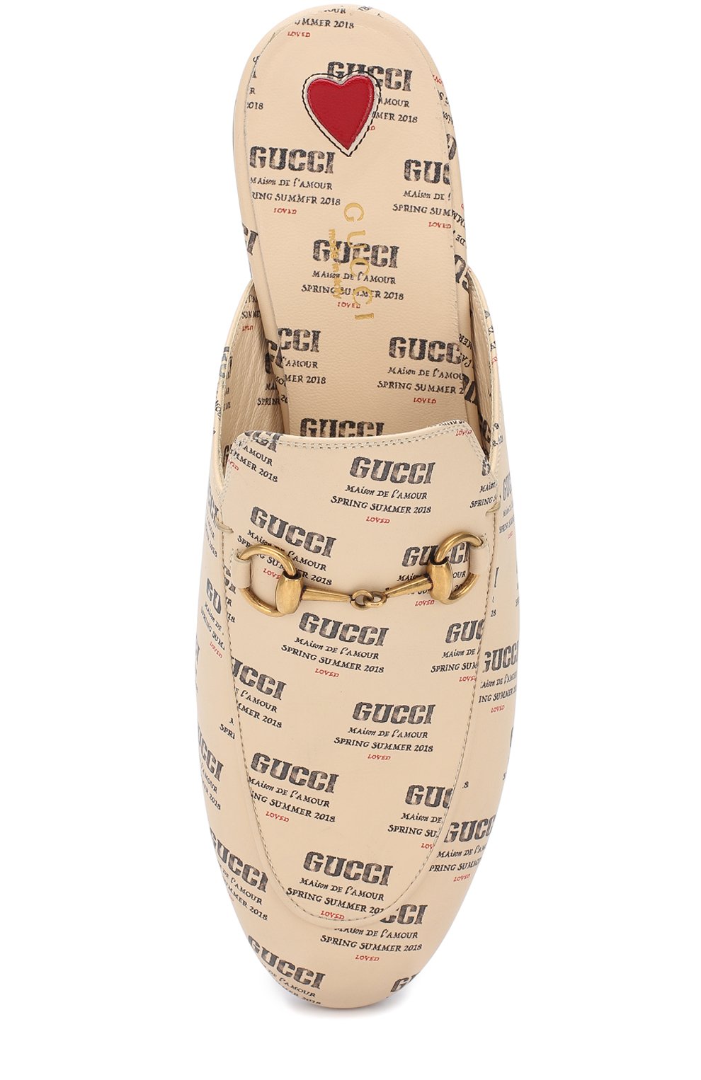 Кожаные сабо princetown с принтом GUCCI, арт. 505511/0PI00, фото 5