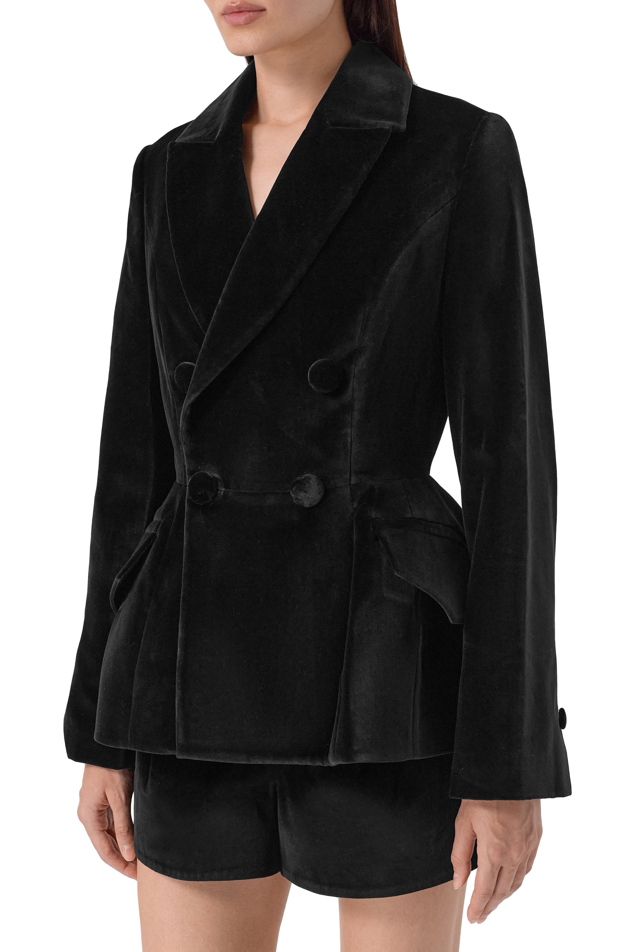 Бархатный жакет DICE KAYEK, арт. FW25V521 KDF BLACK, фото 3