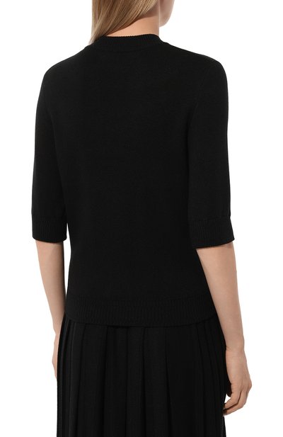 Пуловер из шелка и кашемира FREEAGE черного цвета по цене 42000 руб., арт. W25.SW081.6030.900, фото 4 Пуловер из шелка и кашемира FREEAGE, арт. W25.SW081.6030.900, фото 4