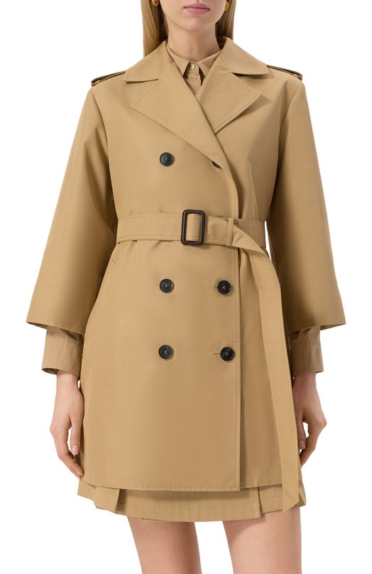 Тренч Weekend Max Mara EL0DIA Бежевый  EL0DIA Фото 3