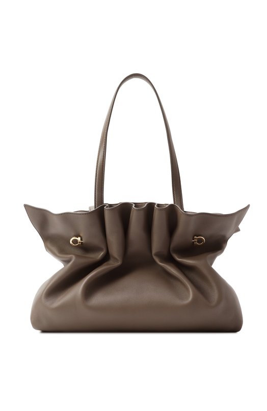 Сумка-тоут Soft-bag large Ferragamo 219961/783293 Коричневый  219961/783293 Фото 6