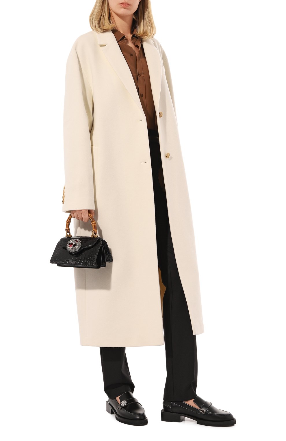 Сумка thiara из кожи аллигатора GUCCI черного цвета по цене 2671200 руб., арт. 488667 EV4AY, фото 7 Сумка thiara из кожи аллигатора GUCCI, арт. 488667 EV4AY, фото 7