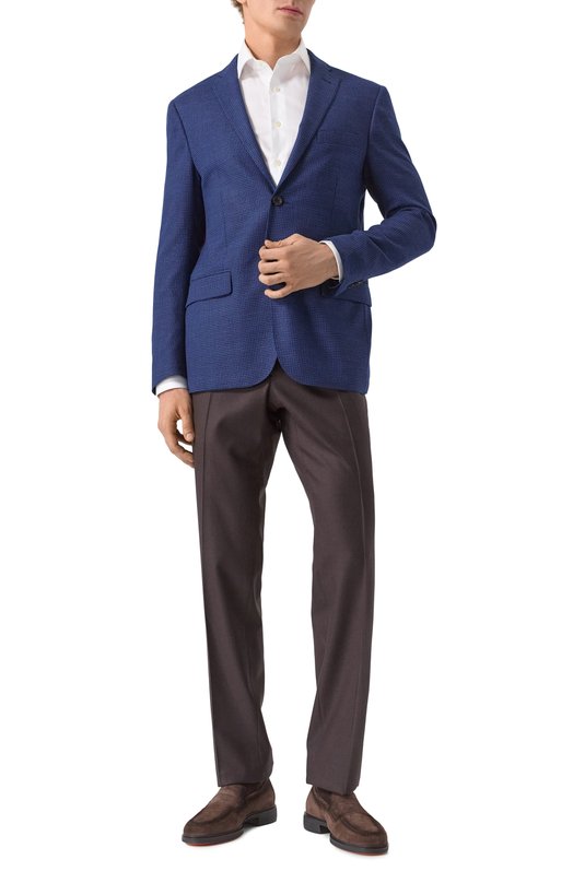 Шерстяной пиджак Corneliani 25X005-2516511 Синий  25X005-2516511 Фото 2