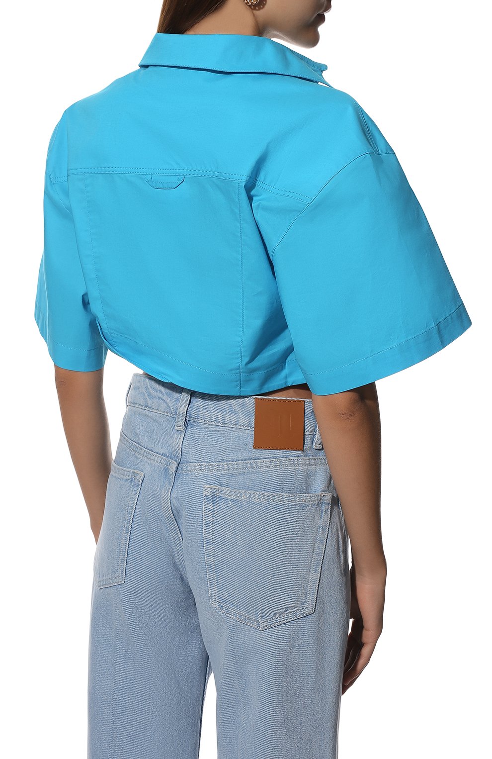 Хлопковая рубашка JACQUEMUS, арт. 211SH008-1012, фото 4