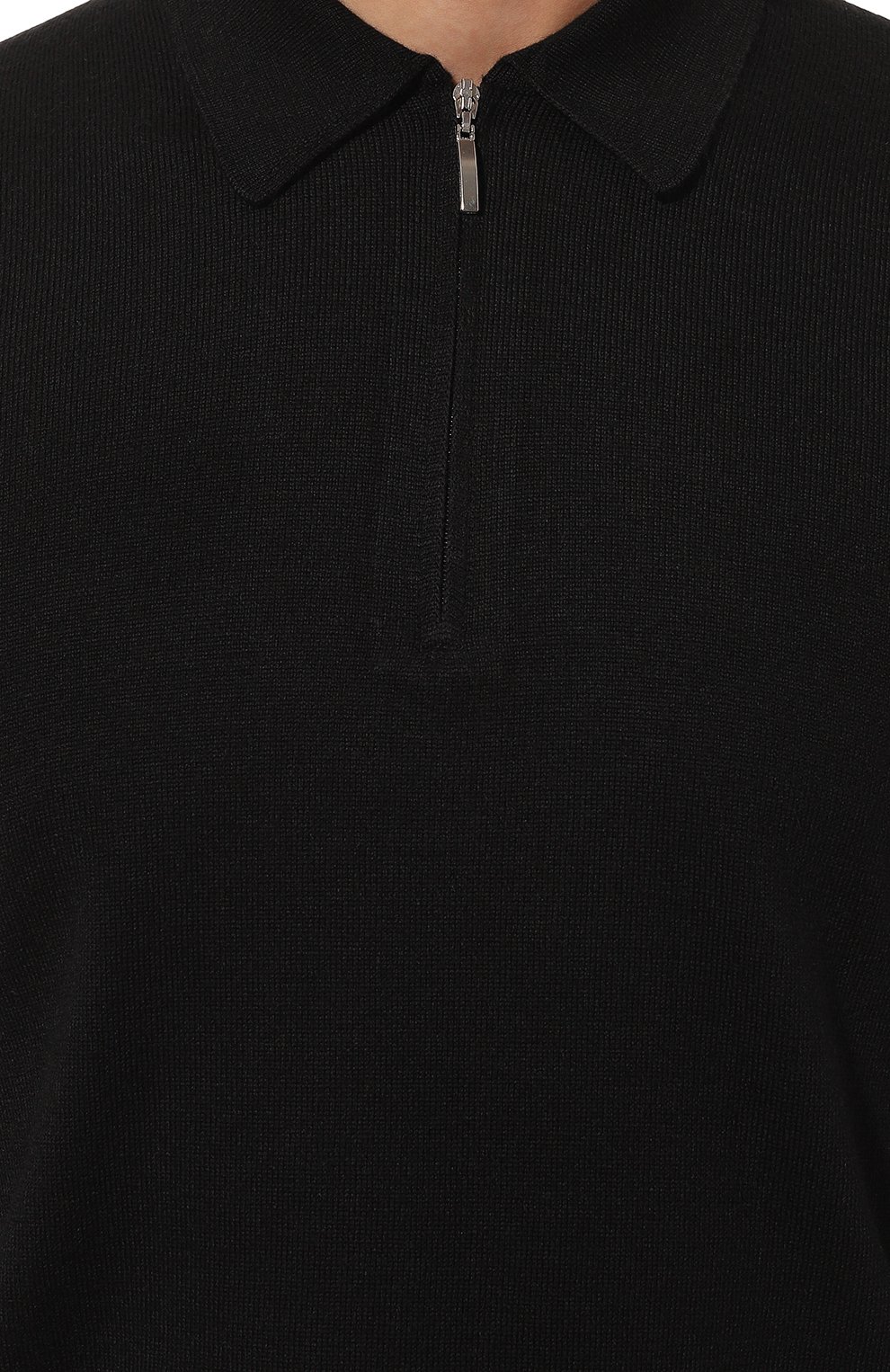 Шерстяное поло GRAN SASSO черного цвета по цене 27500 руб., арт. 55125/14290, фото 5 Шерстяное поло GRAN SASSO, арт. 55125/14290, фото 5