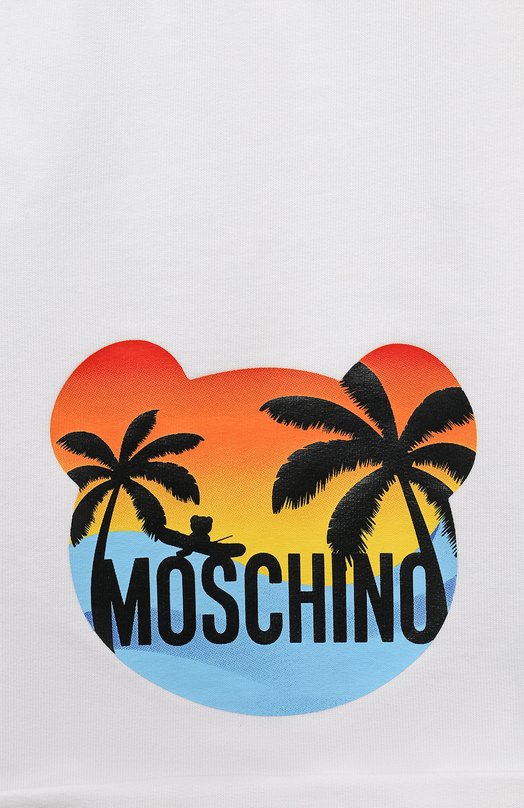 Хлопковые шорты Moschino Белый, фото 3