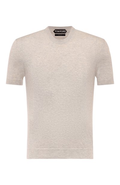 Мужской джемпер из шелка и хлопка TOM FORD, арт. TFKC10/BWT92