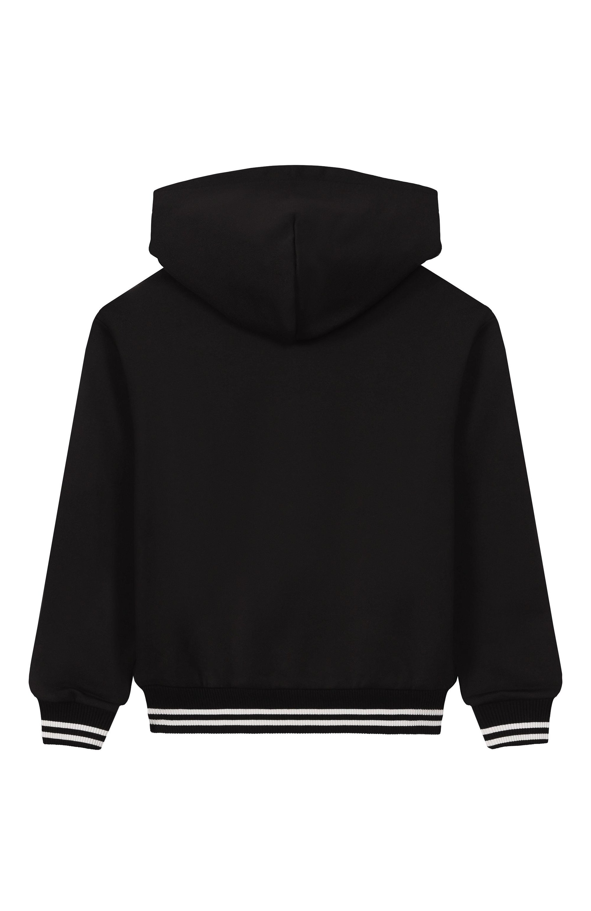 Хлопковая толстовка DOLCE & GABBANA черного цвета по цене 47800 руб., арт. L4JWKL/G7PTH, фото 2 Хлопковая толстовка DOLCE & GABBANA, арт. L4JWKL/G7PTH, фото 2