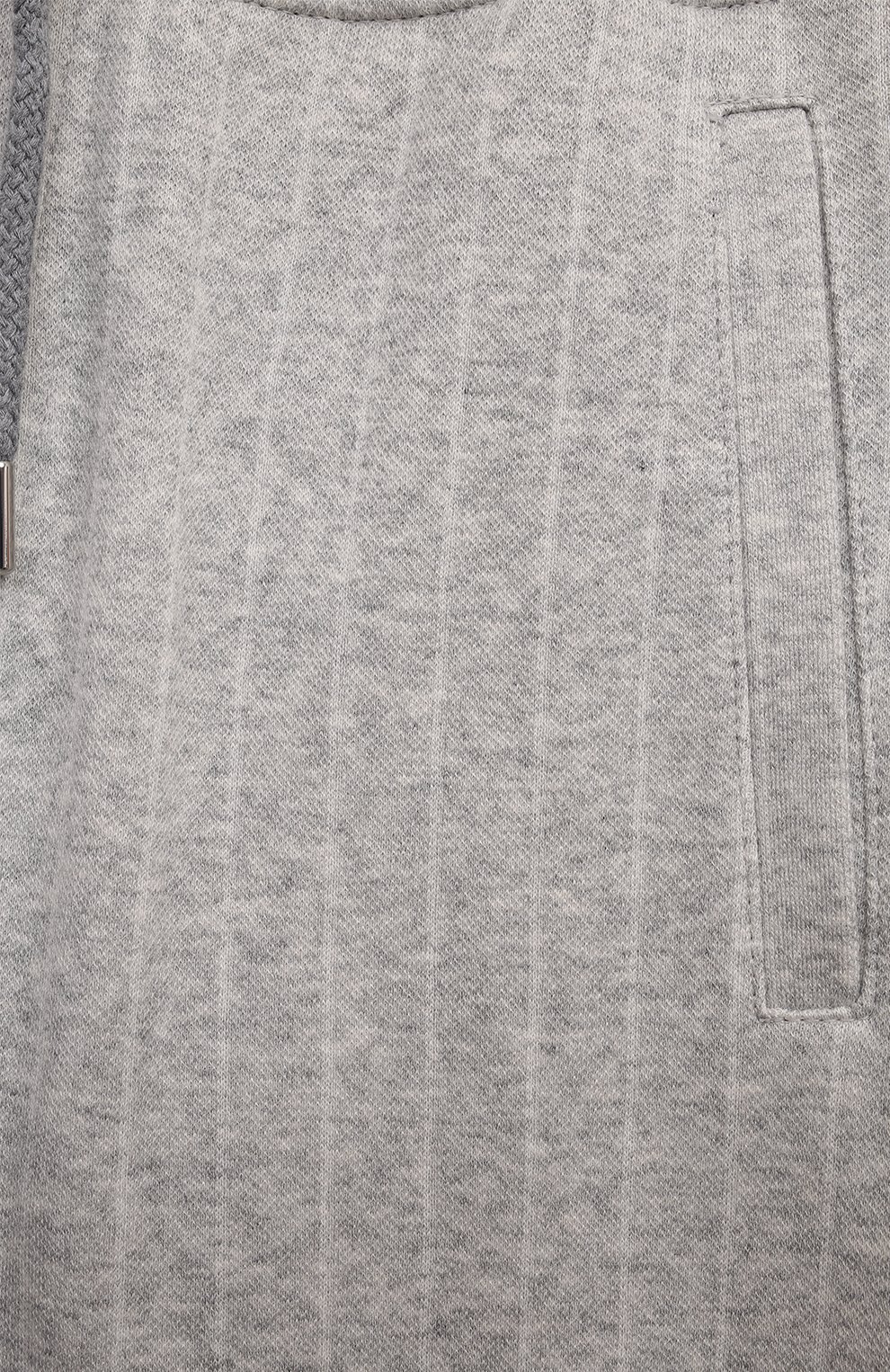 Хлопковые джоггеры BRUNELLO CUCINELLI светло-серого цвета по цене 55700 руб., арт. BM833E349C, фото 3 Хлопковые джоггеры BRUNELLO CUCINELLI, арт. BM833E349C, фото 3