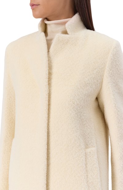 Шерстяное пальто CINZIA ROCCA кремового цвета по цене 109500 руб., арт. UR02001/C1, фото 5 Шерстяное пальто CINZIA ROCCA, арт. UR02001/C1, фото 5