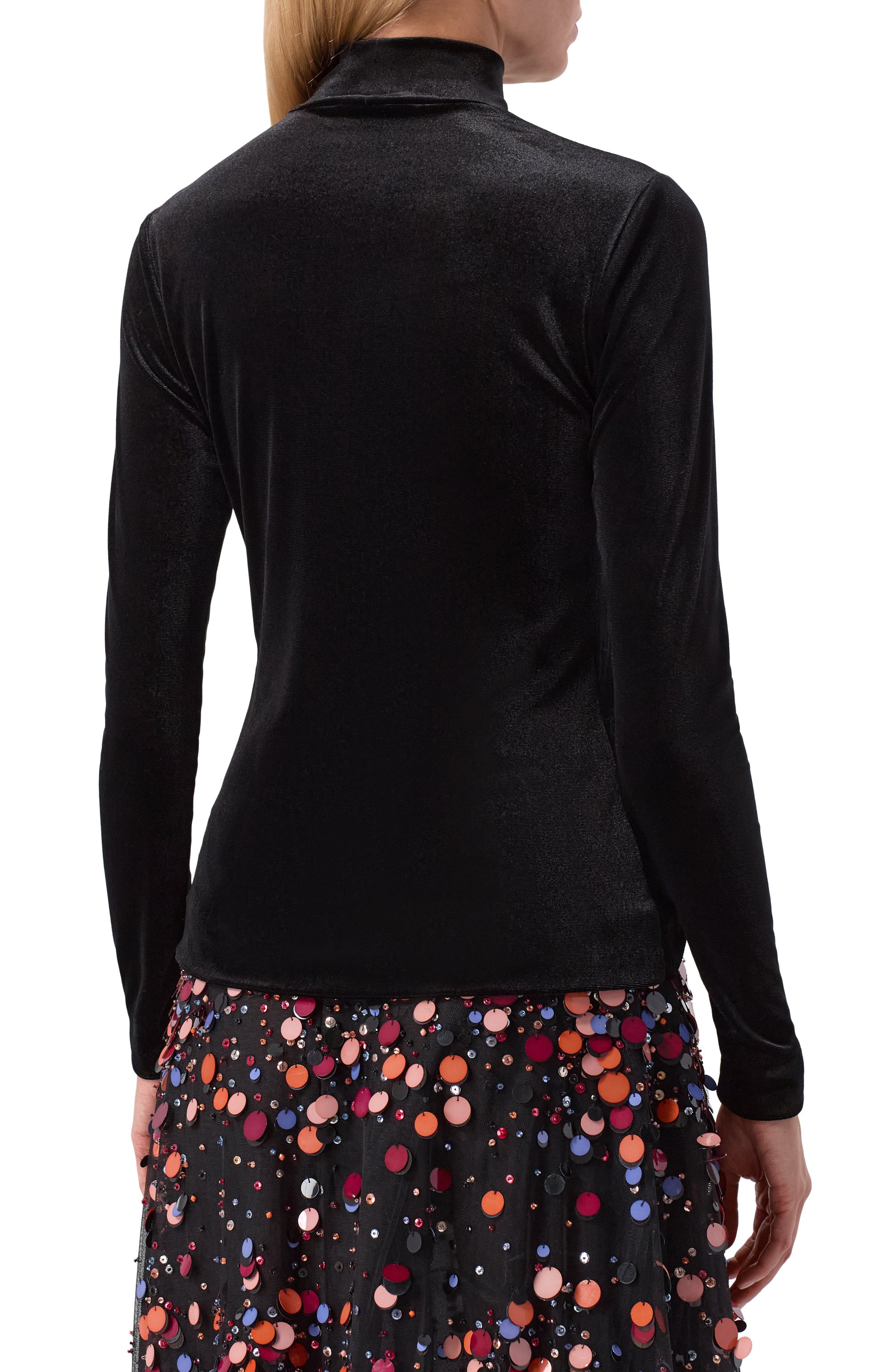 Бархатная водолазка ELIE SAAB, арт. T0205NP25/VE002, фото 4