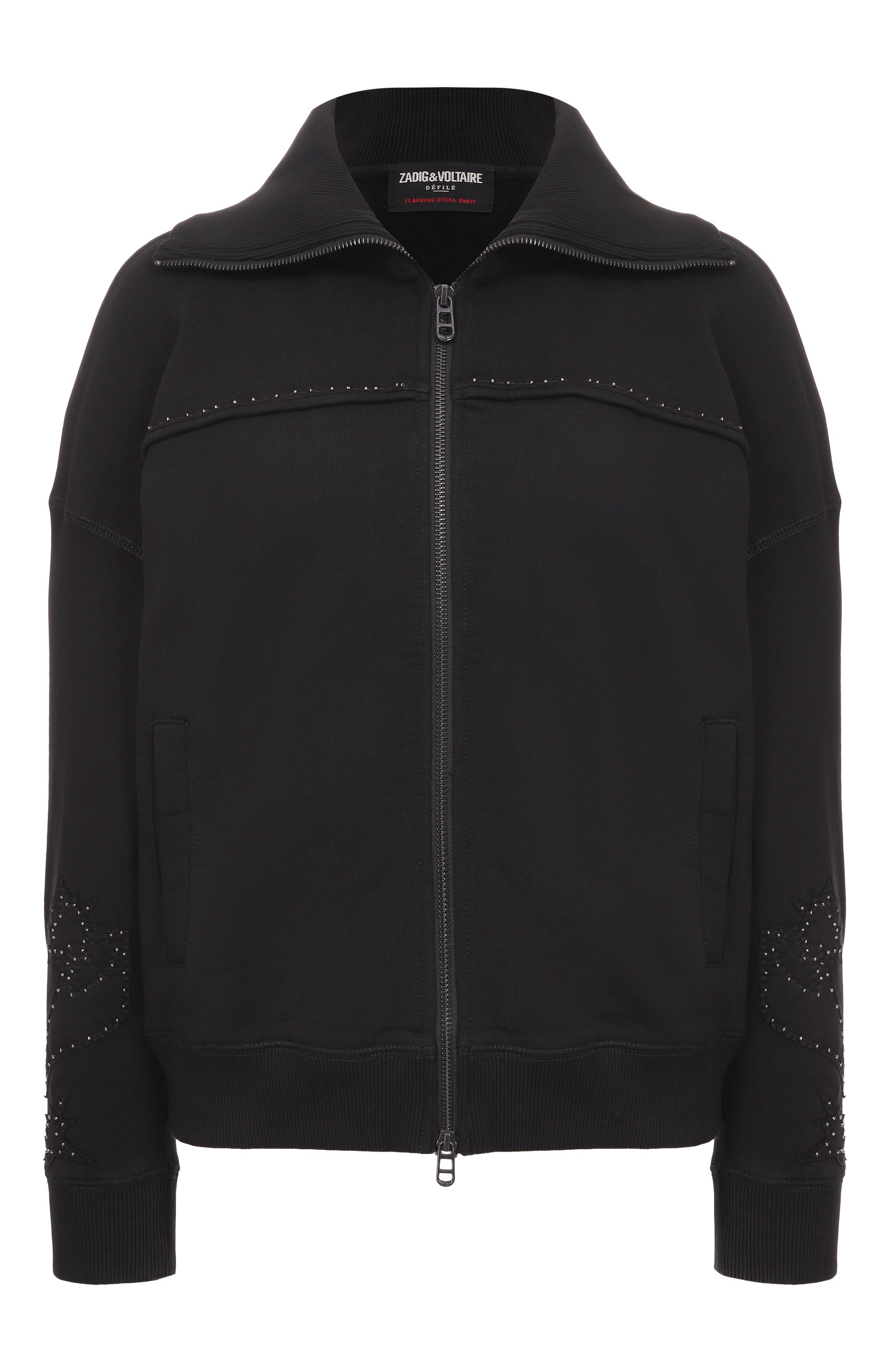 Хлопковая толстовка ZADIG AND VOLTAIRE, арт. JWSS01655, фото 1