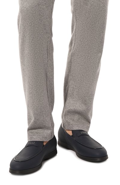 Кожаные лоферы ZILLI, арт. H0014AM1947VRUL02, фото 3