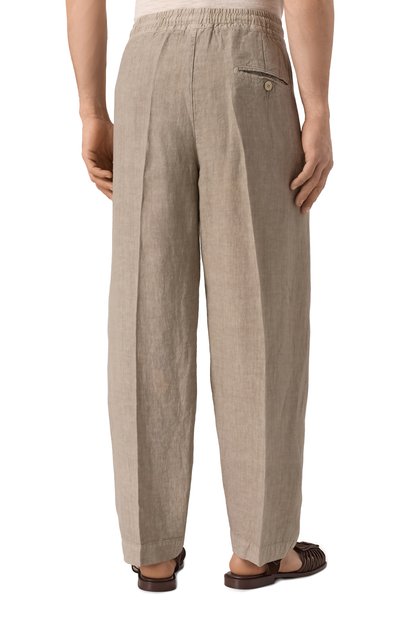 Льняные брюки INLINUM, арт. PAJAMA/TR0PEA, фото 4