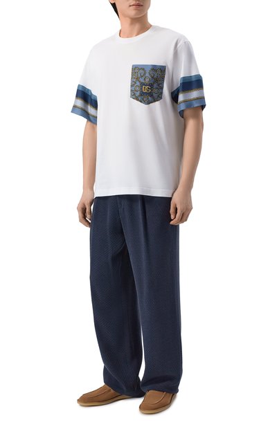 Футболка из хлопка и шелка DOLCE & GABBANA, арт. G8SB2T/G7PZK, фото 2