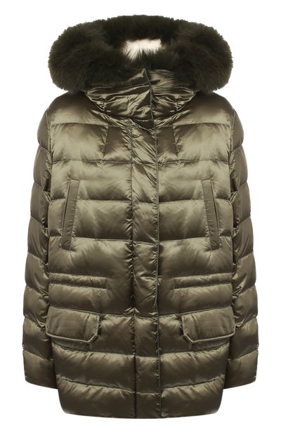 Стеганая куртка с капюшоном и подстежкой из меха кролика YS ARMY PARIS, арт. 9WFV04272NY5X, фото 1