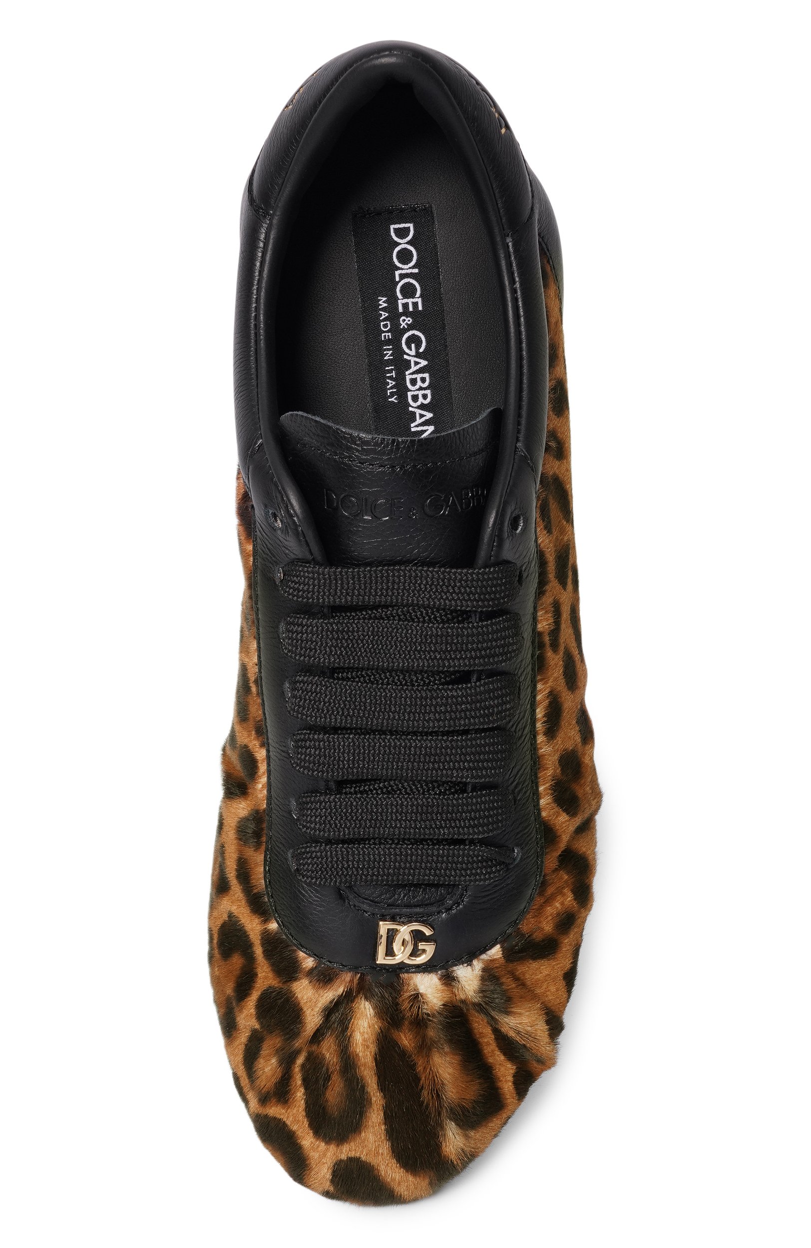 Кожаные кеды ballet DOLCE & GABBANA леопардового цвета по цене 89950 руб., арт. CK2485/A3S66, фото 6 Кожаные кеды ballet DOLCE & GABBANA, арт. CK2485/A3S66, фото 6