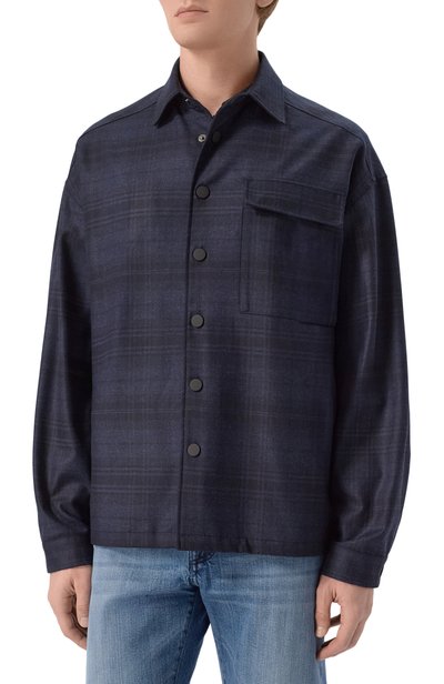 Куртка-рубашка из шерсти и кашемира KITON, арт. UGK174K0229L, фото 3