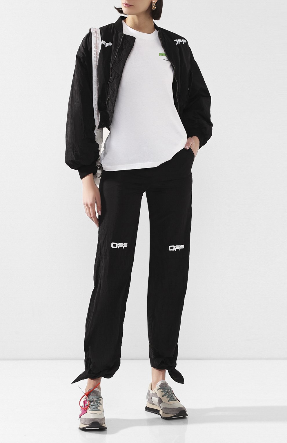 Хлопковая футболка OFF-WHITE белого цвета по цене 26200 руб., арт. 0WAA049R20B071010141, фото 2 Хлопковая футболка OFF-WHITE, арт. 0WAA049R20B071010141, фото 2