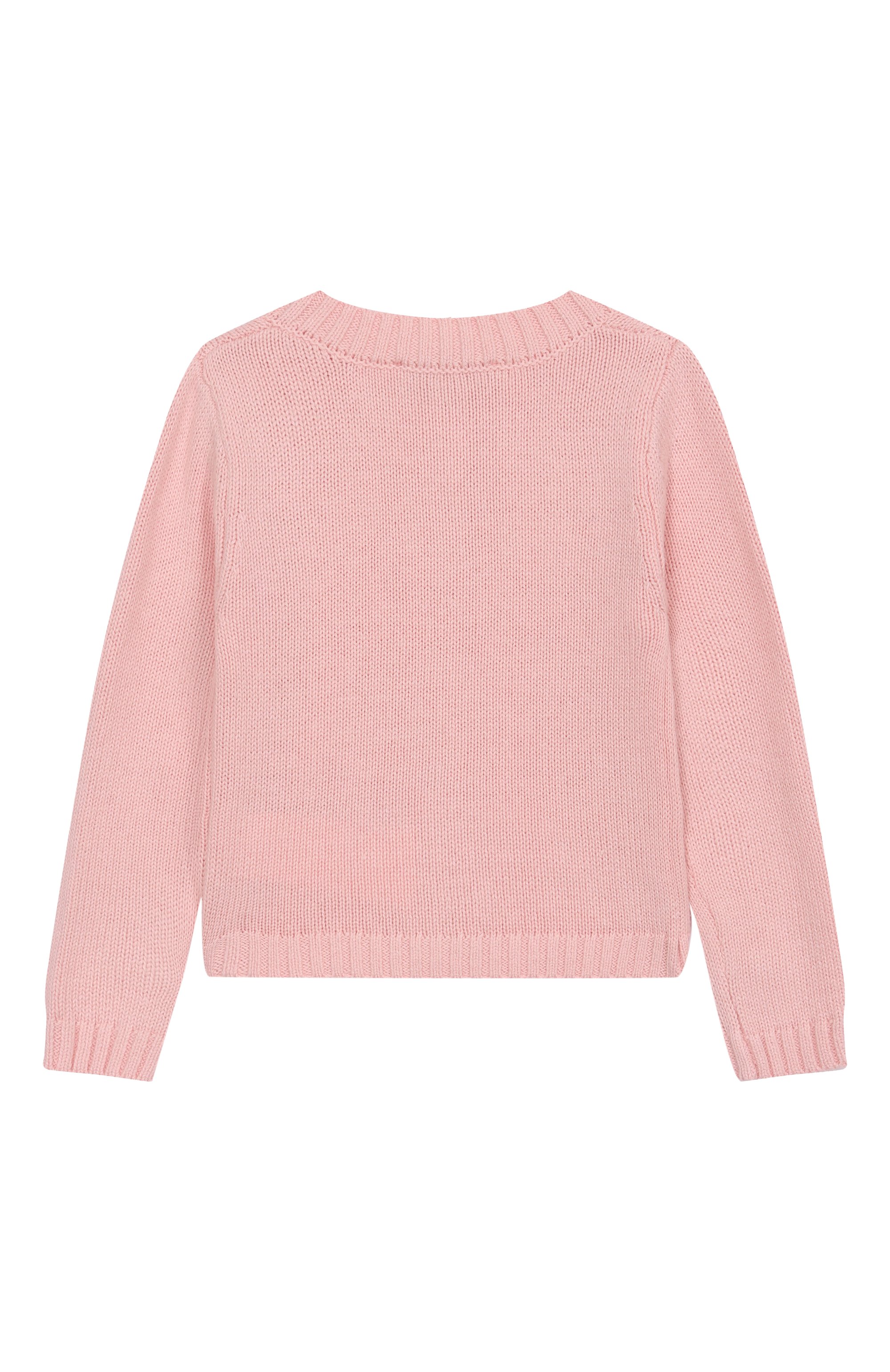 Хлопковый кардиган MONNALISA светло-розового цвета по цене 18500 руб., арт. 37F800, фото 2 Хлопковый кардиган MONNALISA, арт. 37F800, фото 2