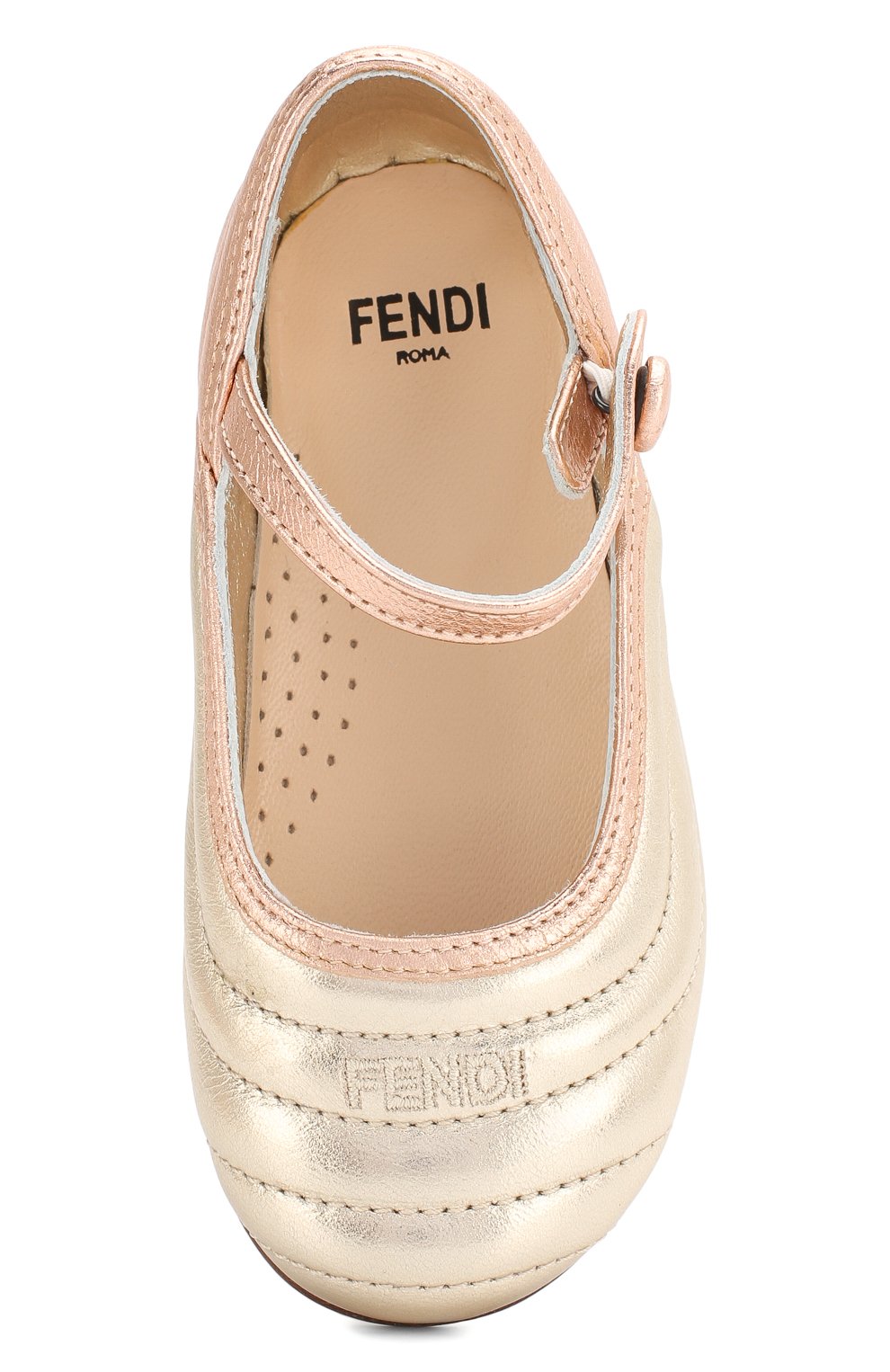 Кожаные балетки FENDI, арт. JFR310/ABNB/20-26, фото 4