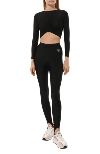 Легинсы со штрипками EVERREVER черного цвета по цене 7190 руб., арт. RE-LGS-BLC-01, фото 2 Легинсы со штрипками EVERREVER, арт. RE-LGS-BLC-01, фото 2