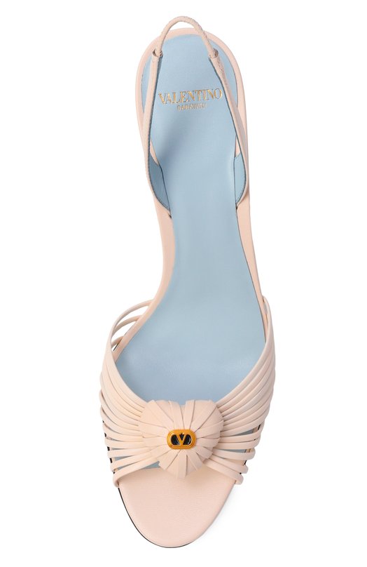 Кожаные босоножки Royal 85 Valentino 8W2S0LU8/DMD Кремовый  8W2S0LU8/DMD Фото 6