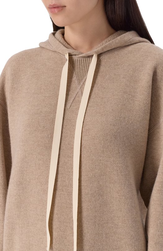 Кашемировое худи Jil Sander J40GU0119/J13276 Бежевый  J40GU0119/J13276 Фото 5