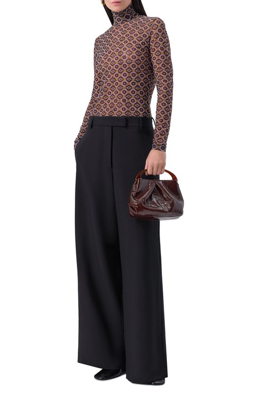 Шерстяные брюки Dries Van Noten 010946/2249 Чёрный  010946/2249 Фото 2