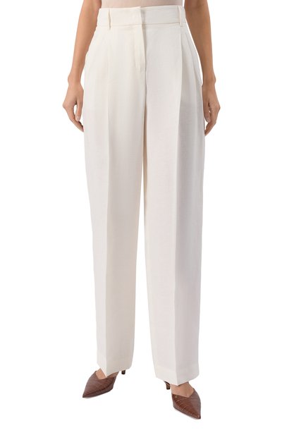 Льняные брюки MAX MARA STUDIO, арт. SIAMESE, фото 3