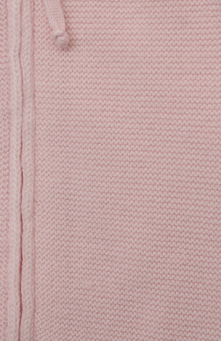 Детский шерстяной комбинезон BABY T светло-розового цвета, арт. 23AI111TZ/1M-12M | Фото 3 (Материал внешний: Шерсть; Материал сплава: Проставлено; Нос: Не проставлено)
