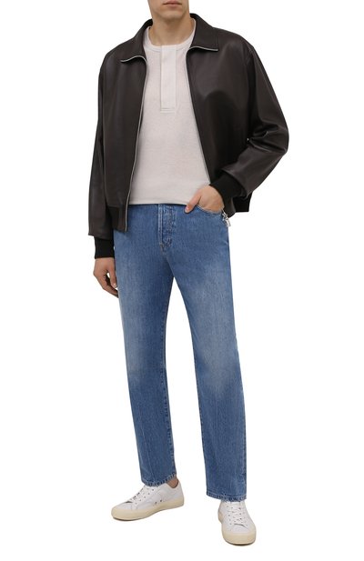 Лонгслив-хенли из хлопка и кашемира ZEGNA, арт. UY387/716, фото 2