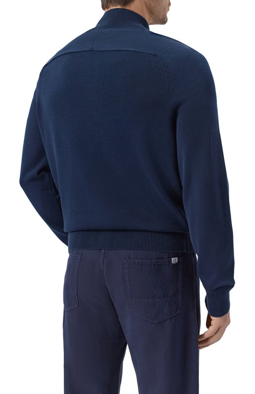 Хлопковый кардиган Aeronautica Militare AM1387UL00933 Синий  AM1387UL00933 Фото 6