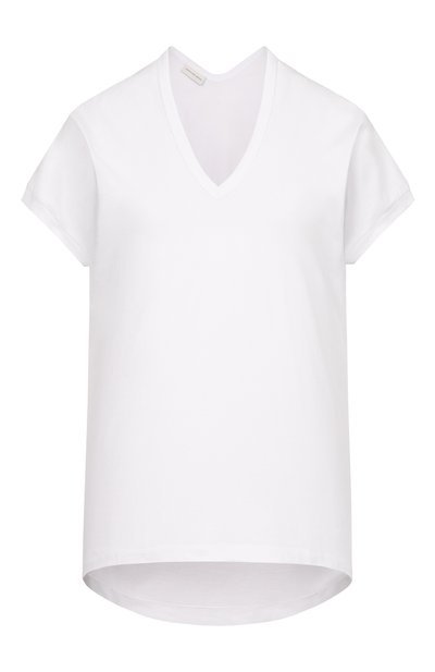 Женская хлопковая футболка DRIES VAN NOTEN, арт. 131101/3600