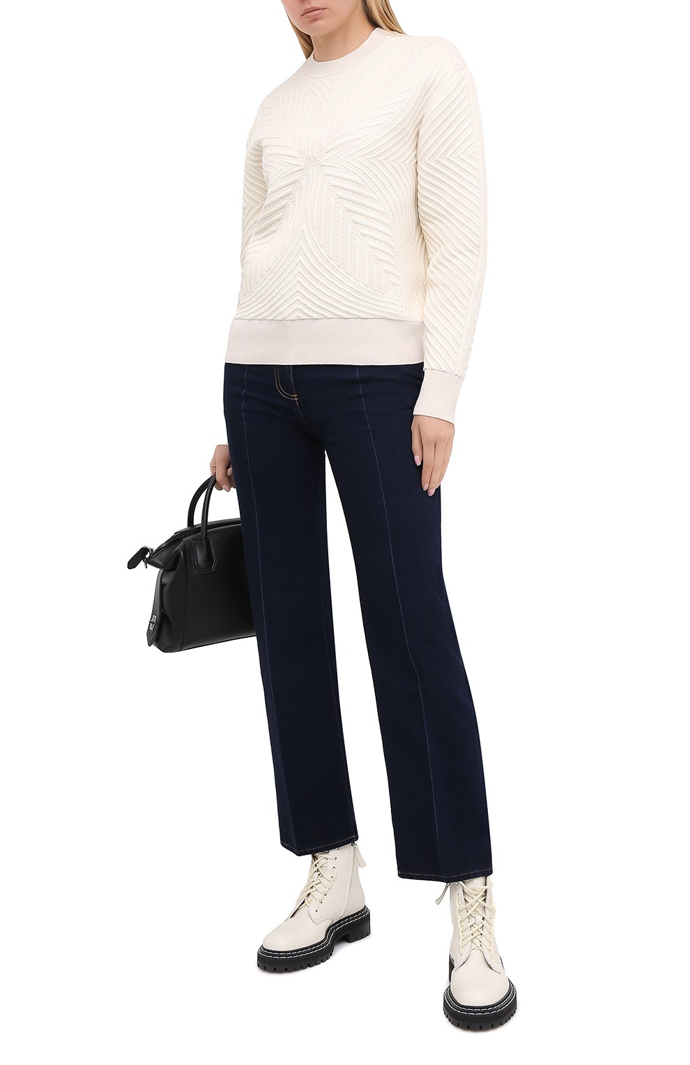 Свитшот из шерсти и вискозы ALEXANDER MCQUEEN, арт. 641894/Q1ARM, фото 3