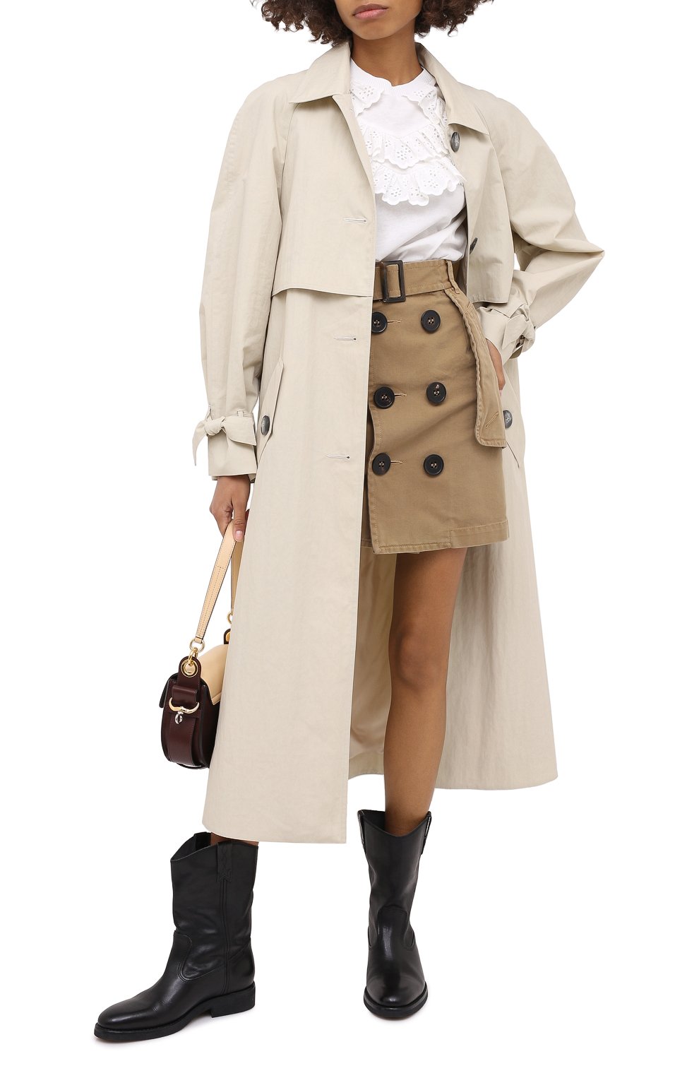 Хлопковая юбка DSQUARED2, арт. S72MA0820/S52994, фото 3