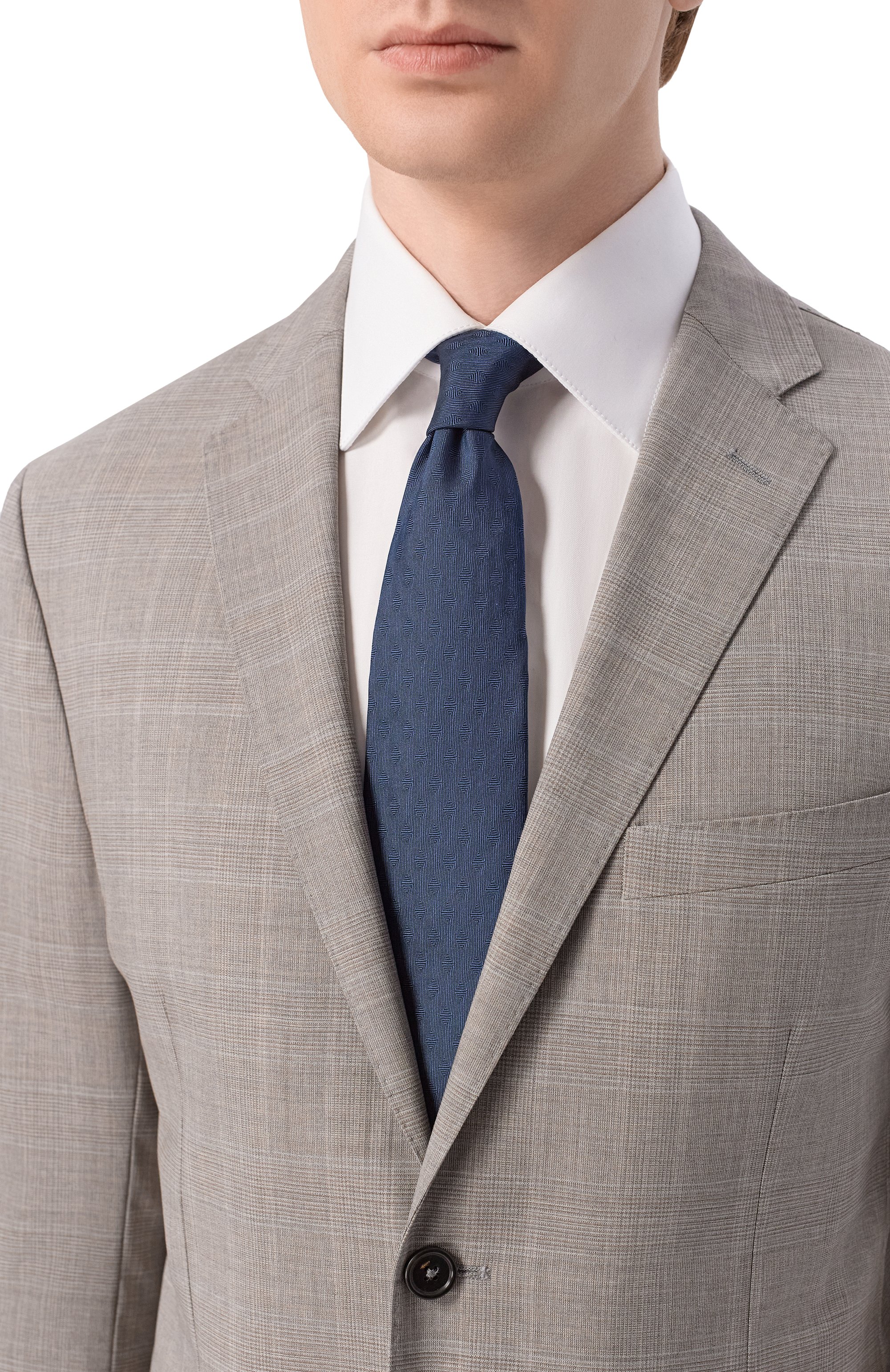 Шелковый галстук ZILLI синего цвета по цене 38600 руб., арт. CRAV02M0600VMSE00, фото 2 Шелковый галстук ZILLI, арт. CRAV02M0600VMSE00, фото 2