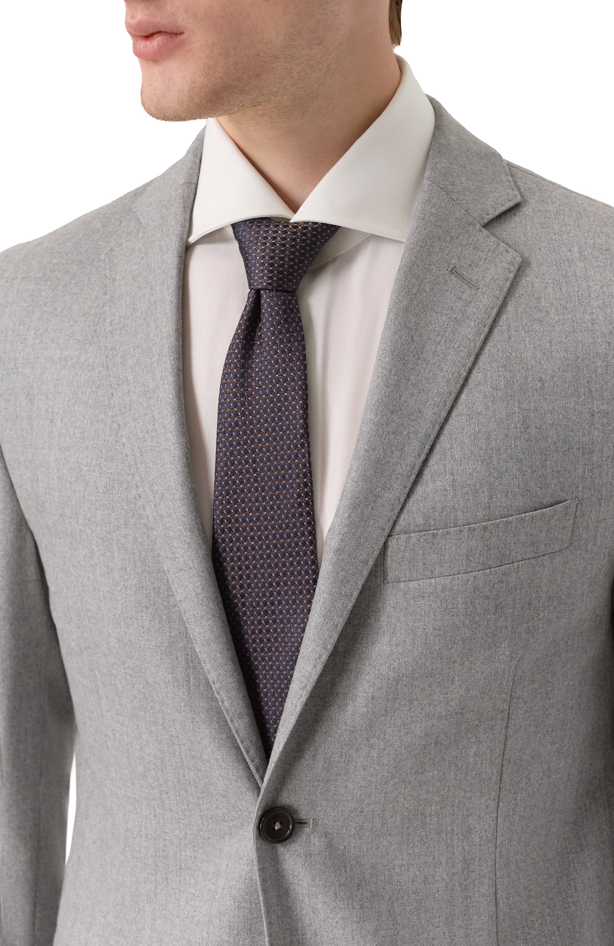 Шерстяной костюм CORNELIANI светло-серого цвета по цене 168500 руб., арт. 266005-2618111_SET, фото 6 Шерстяной костюм CORNELIANI, арт. 266005-2618111_SET, фото 6