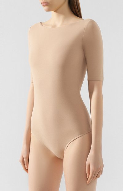 Хлопковое боди ACNE STUDIOS бежевого цвета по цене 19550 руб., арт. AL0120/W, фото 3 Хлопковое боди ACNE STUDIOS, арт. AL0120/W, фото 3