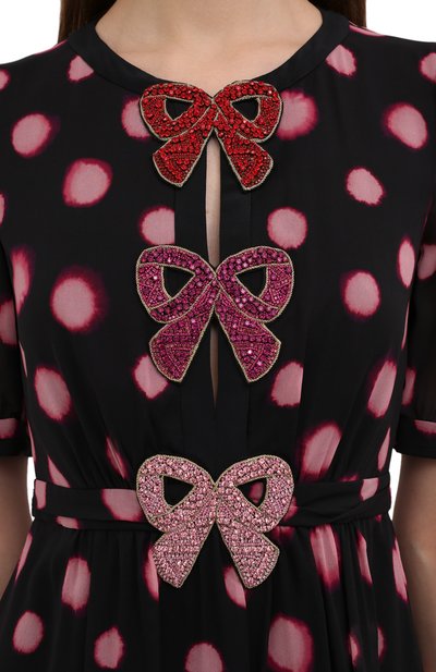 Шелковое платье SALONI разноцветного цвета по цене 118000 руб., арт. 10615-129/100-R/1632/02/5460/5461/5462, фото 5 Шелковое платье SALONI, арт. 10615-129/100-R/1632/02/5460/5461/5462, фото 5