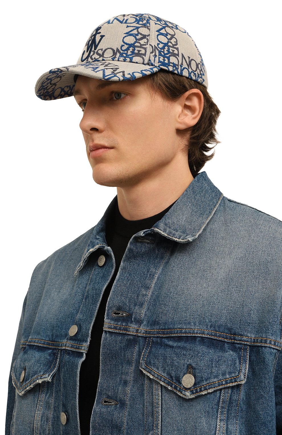 Хлопковая бейсболка JW ANDERSON, арт. AC0198FA0136 614, фото 2