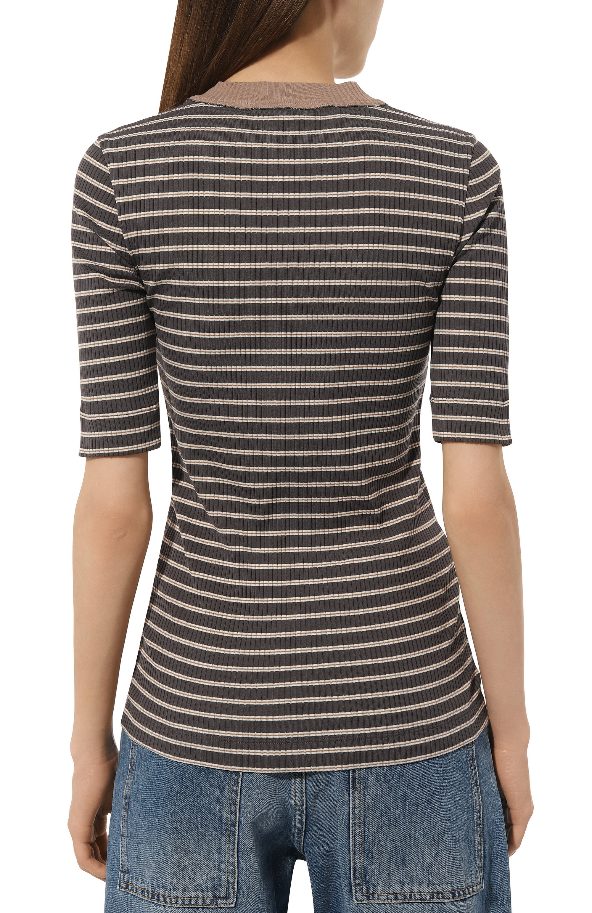 Хлопковый пуловер BRUNELLO CUCINELLI, арт. ML933EH610, фото 4