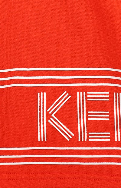 Хлопковые шорты KENZO оранжевого цвета по цене 4435 руб., арт. KN25648/3A-6A, фото 3 Хлопковые шорты KENZO, арт. KN25648/3A-6A, фото 3