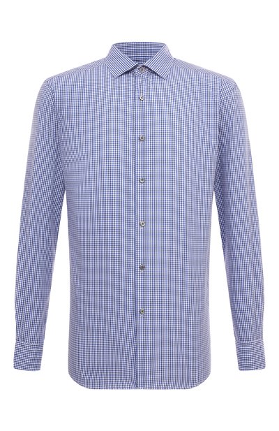 Мужская хлопковая рубашка ZEGNA, арт. UDX01A7/SRF5