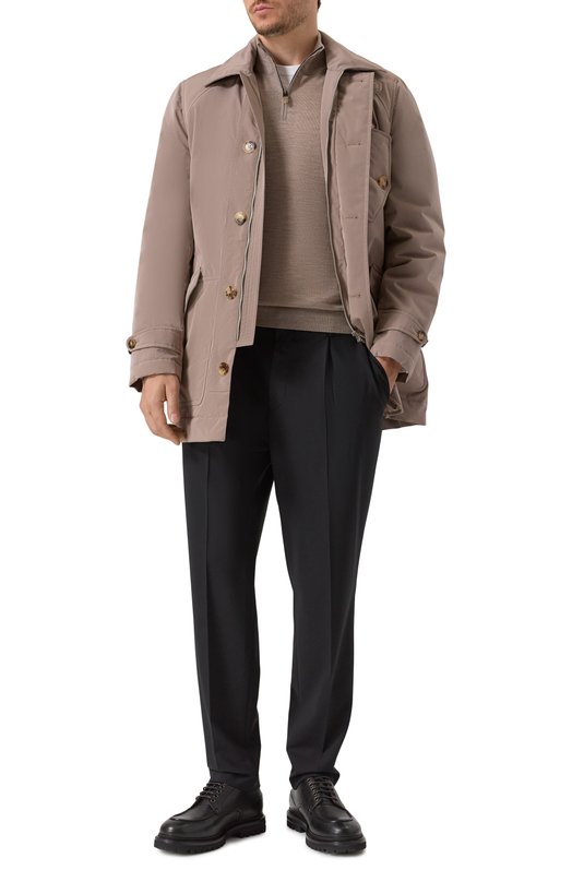 Утепленный плащ Brunello Cucinelli MM4796375 Бежевый  MM4796375 Фото 2