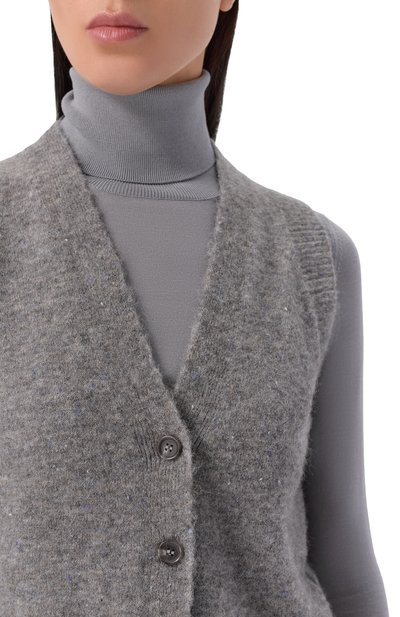 Жилет OFFICINE GENERALE серого цвета по цене 39050 руб., арт. W25WKNT304, фото 5 Жилет OFFICINE GENERALE, арт. W25WKNT304, фото 5