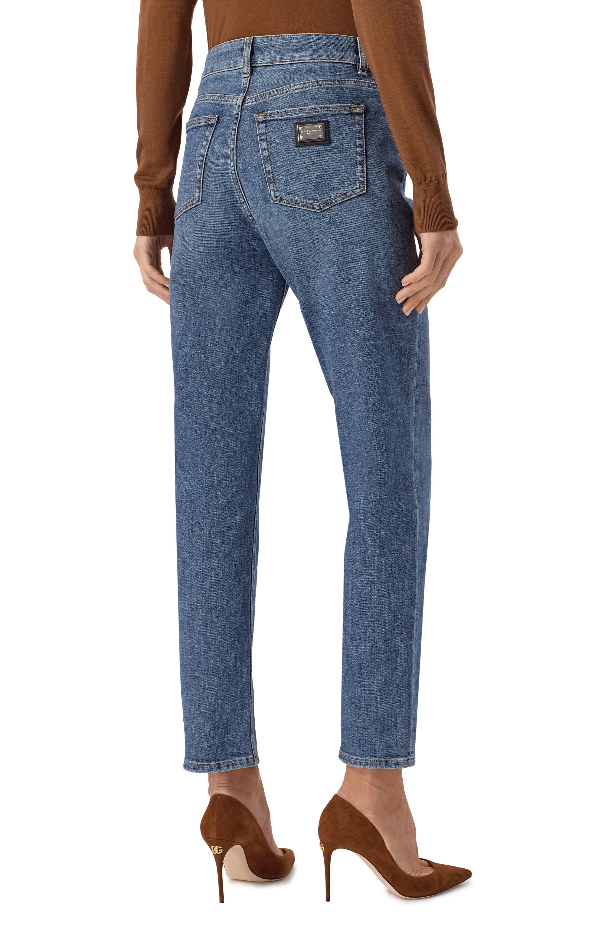 Джинсы DOLCE & GABBANA синего цвета по цене 59950 руб., арт. FTCFPD/G899K, фото 4 Джинсы DOLCE & GABBANA, арт. FTCFPD/G899K, фото 4