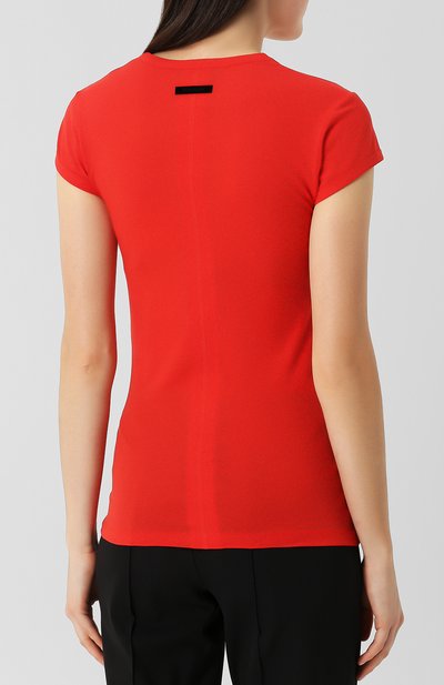 Хлопковая футболка TOM FORD красного цвета по цене 45300 руб., арт. TSJ295-FAX262, фото 4 Хлопковая футболка TOM FORD, арт. TSJ295-FAX262, фото 4